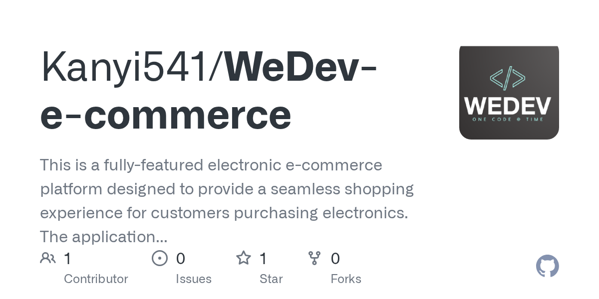 WeDev-e-commerce